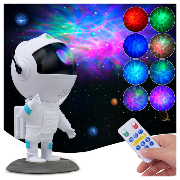 Astronaut Galaxy Projector W/ 8 Colors LED Nebula