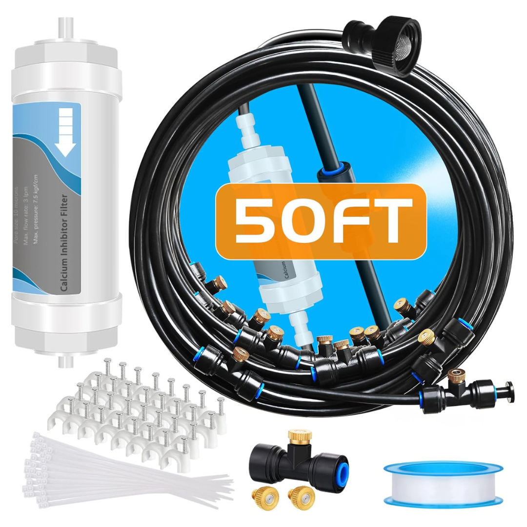 50 feet (15.3M) Misting System With Water Filter