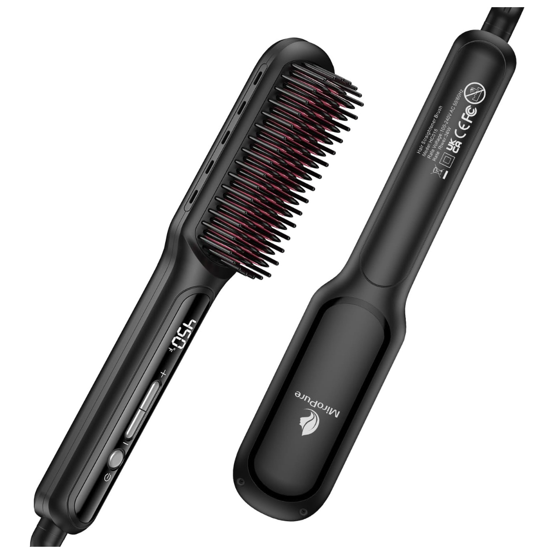 MiroPure Hair Straightener Brush With Plasma Technique