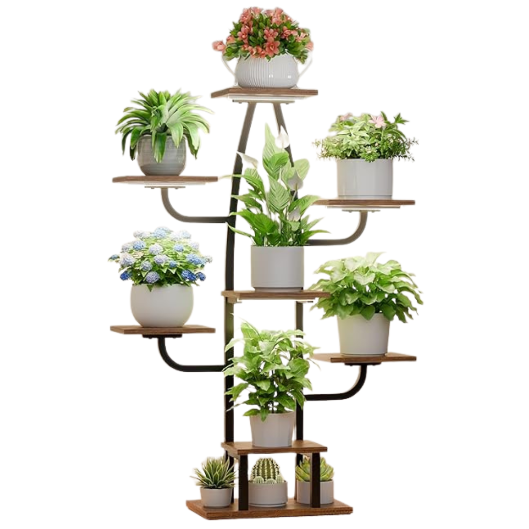 Bevaurora 8-Tier Plant Stand Indoor With Grow Light
