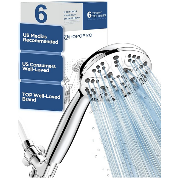 Hopopro 6 Functions Handheld Shower Head Set