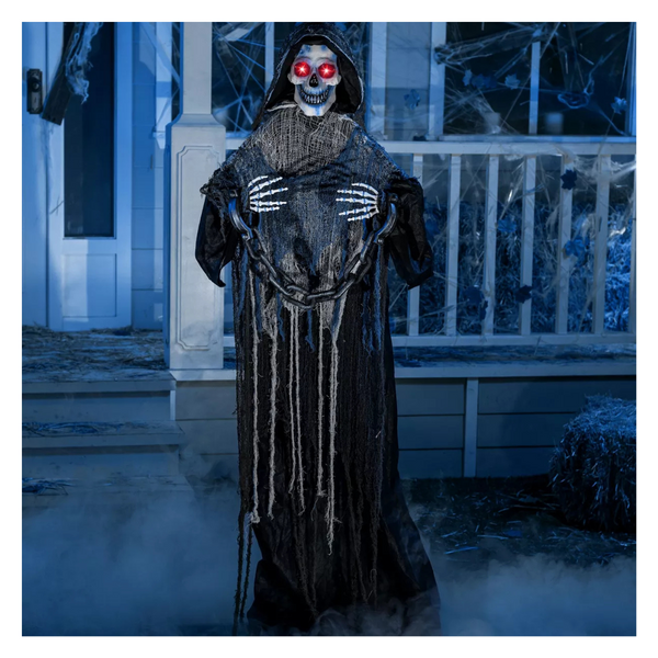 Joyfy 67" Life-Size Animatronic Grim Reaper with Chain