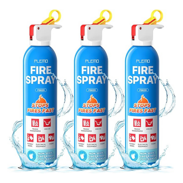 3-Pack Plemo All-In-One Small Fire Extinguisher