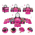 99-Piece Kids Makeup Kit Toy With Real Washable Cosmetics Set For Girls