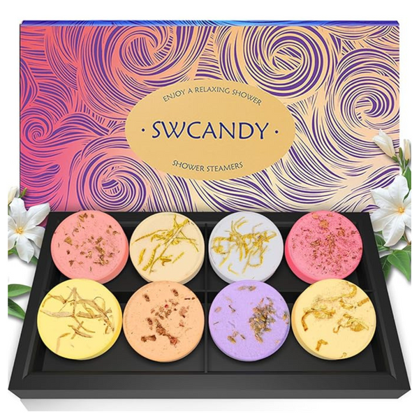 8-Pack Aromatherapy Stress Relief Relaxation Bath Bombs Shower Steamers