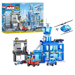 MAX Adventure Police Headquarters Playset (822 Pieces)