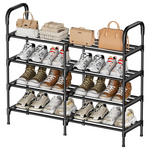 Oeofuzep 4-Tier Metal Free-Standing Storage 20-Pairs Shoe Rack