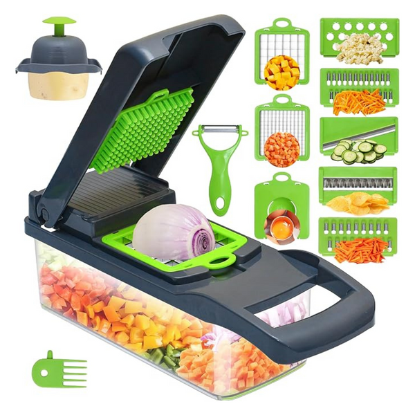 16 In 1 Multi Functional BPA Free Food Chopper With Container