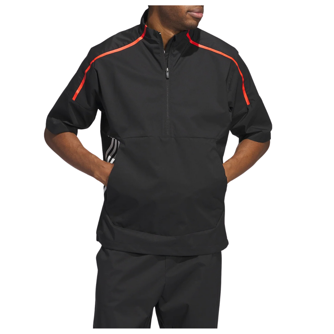 Adidas Men's Core Provisional Short Sleeve Half Zip Jacket