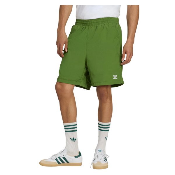 Adidas Men's Trefoil Essentials Woven Shorts (Tech Olive)