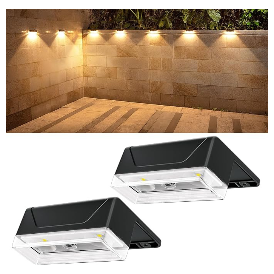 2-Pack Waterproof IP65 RGB Powered Solar Lights