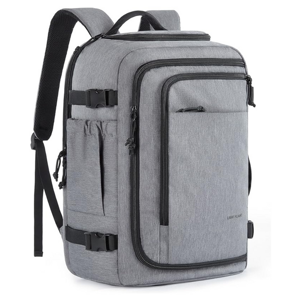 TSA Friendly Flight Approved Backpack For 17.3" Laptops (Grey)