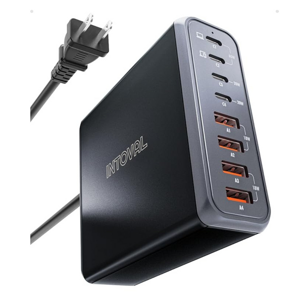 Intoval 140W USB C 8-Port Charging Station