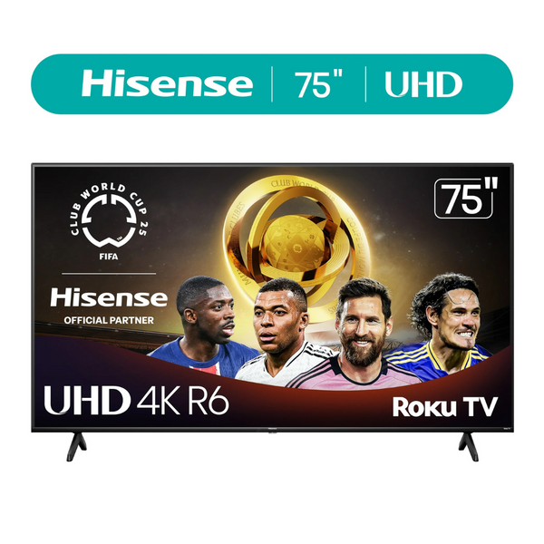 Hisense 75R6E1 75" 4K Ultra HDR Smart LED Roku TV