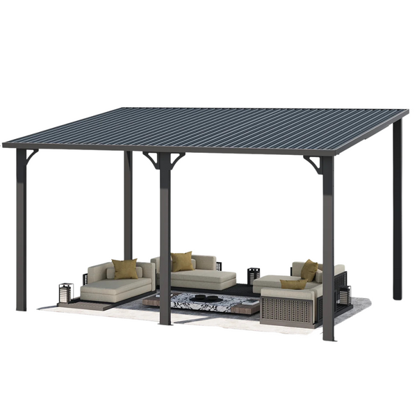 10ft x 14ft All Weatherproof Heavy Duty Outdoor Hardtop Gazebo