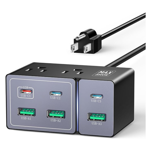 8-Port USB-C Charger Hub 160W GaN Power Brick