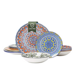 12 Pieces Ceramic Modern Stoneware Dinner Set