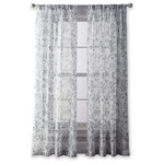 84" CHF Santa Barbara Voile Rod Pocket Window Curtain