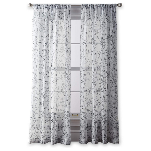 84" CHF Santa Barbara Voile Rod Pocket Window Curtain