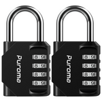 2-Pack Puroma 4-Digit Combination Lock