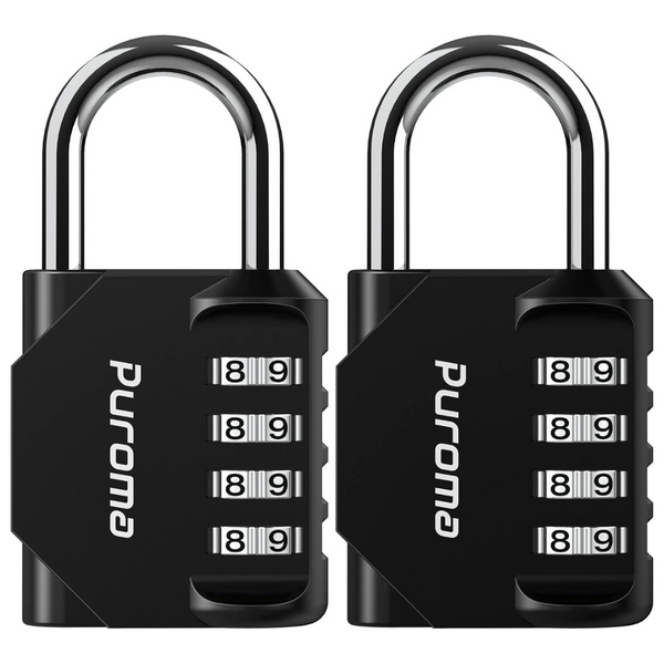 2-Pack Puroma 4-Digit Combination Lock