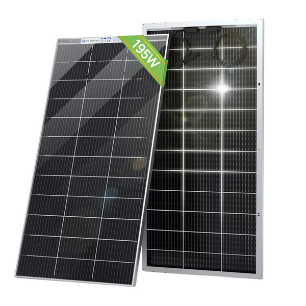 ECO-WORTHY Bifacial 195W Watt 12V Solar Panel