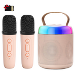 Bluetooth Karaoke Speaker Machine With 2 Wireless Microphones