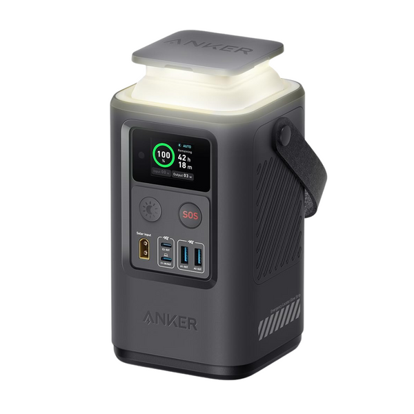 Anker 87W 60,000mAh Power Bank Power Station With Smart Digital Display, Retractable Auto Lighting