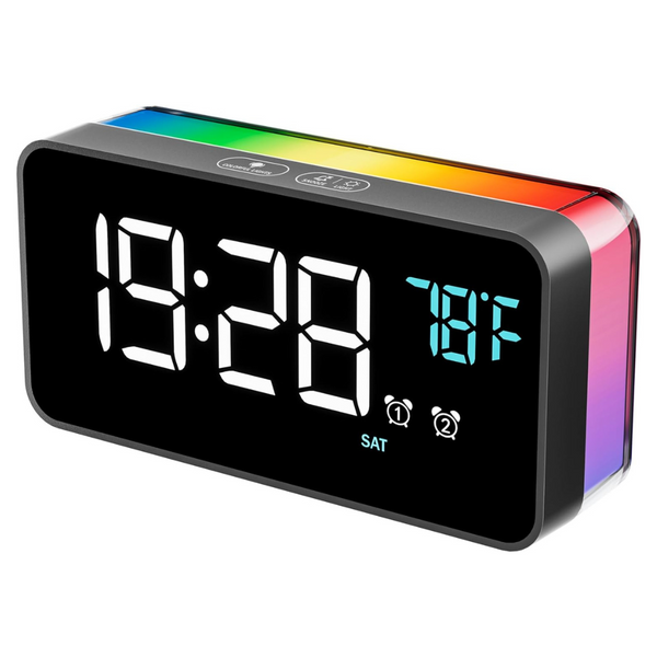 Digital Alarm Clock With RGB Night Light