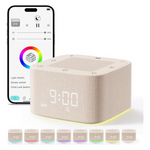 White Noise Sound Machine Alarm Clock W/ 32 Soothing Sounds & Night Light