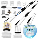 Electric 2 Speed Spin Scrubber With 7 Replaceable Brush Heads