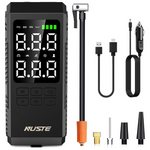 150PSI Car Tire Inflator Portable Air Compressor Pump W/ LED Light