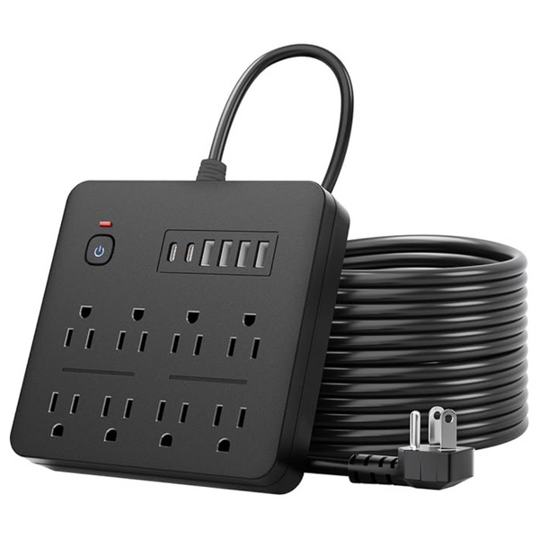14 in 1 8 Multiple AC Outlets w/6 USB Ports Surge Protector