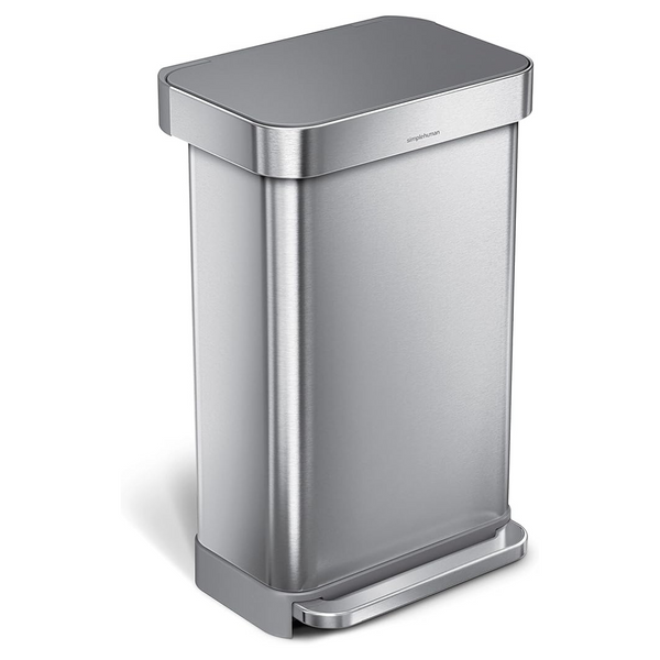 Simplehuman 12 Gallon Liter Hands-Free Kitchen Step Trash Can