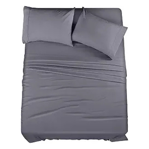 4-Piece Utopia Bedding Microfiber Queen Size Bed Sheets Set