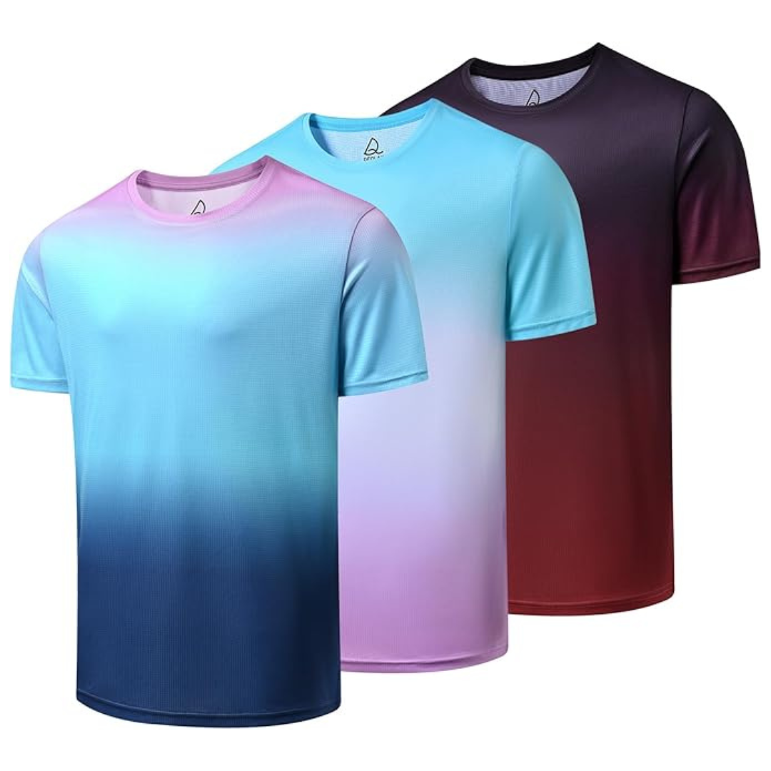 3-Pack Deolax Men's Short Sleeve Crew Neck T-Shirts