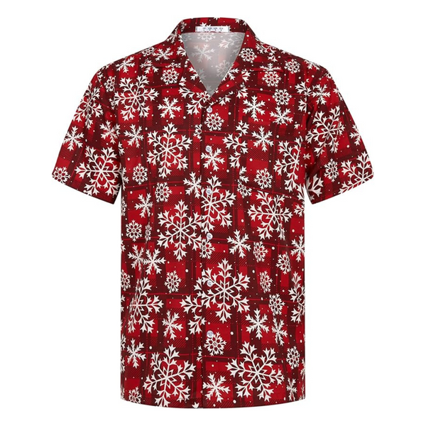 Men's Short Sleeve Tropical Vacation Hawaiian Shirt