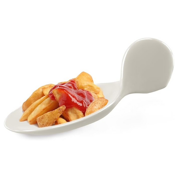 6-Piece 4" Stylish Tasting Ceramic Spoons