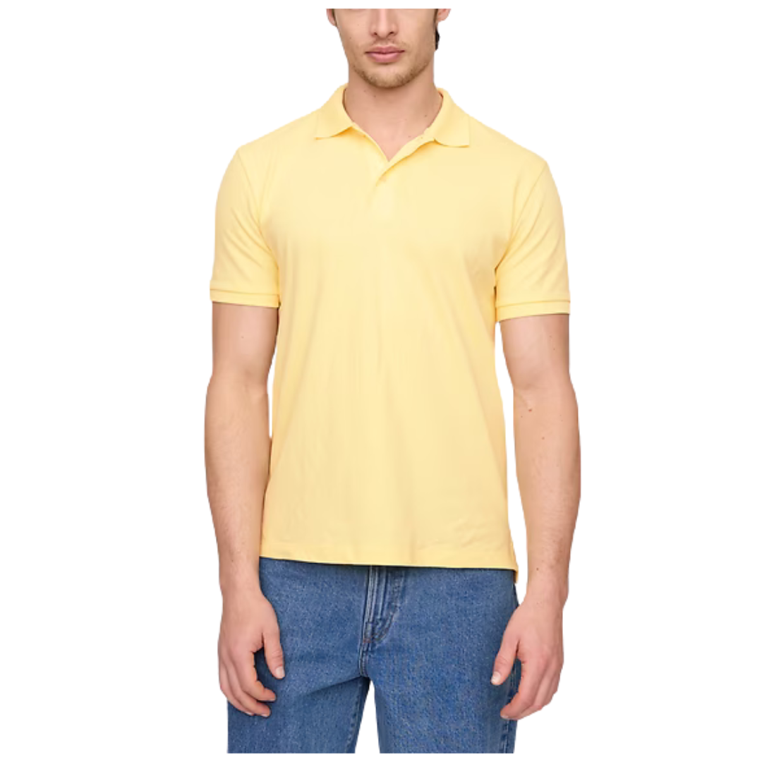Gap Factory Men's Stretch Pique Polo Shirt (Yellow)