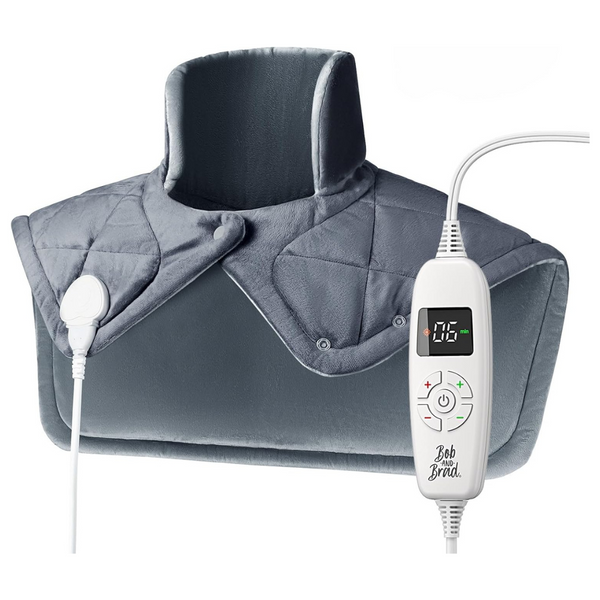 Electric Heated Neck Shoulder Wrap For Deeper Muscle Relief (20" x 22")
