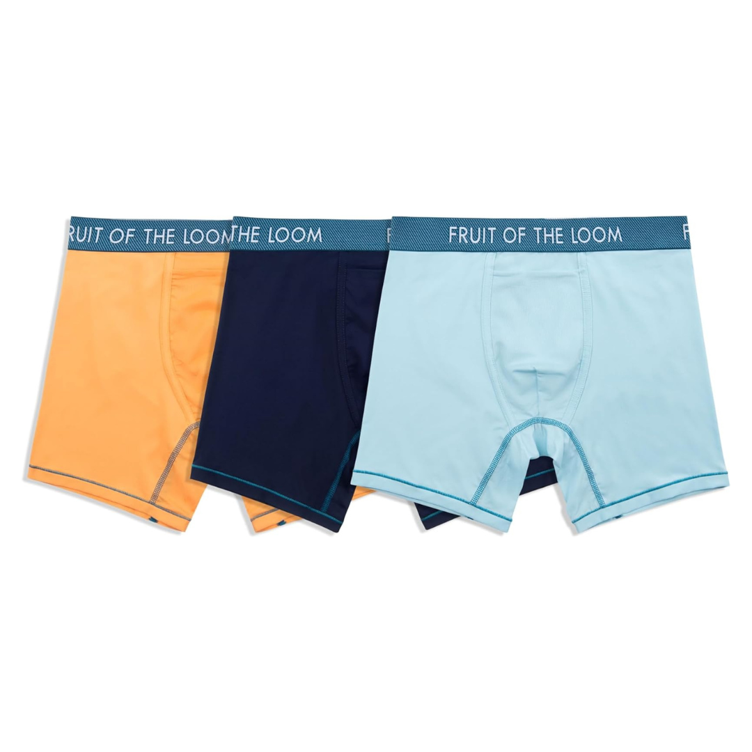 3-Pack Fruit Of The Loom Men's Getaway Boxer Briefs