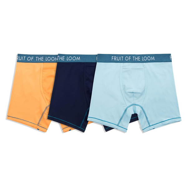 3-Pack Fruit Of The Loom Men's Getaway Boxer Briefs