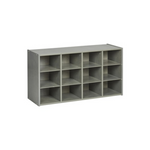 ECR4Kids 3 x 4 Streamline 12 Cubby Tray Storage Cabinet