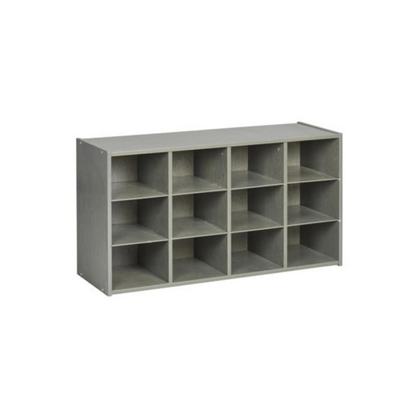 ECR4Kids 3 x 4 Streamline 12 Cubby Tray Storage Cabinet