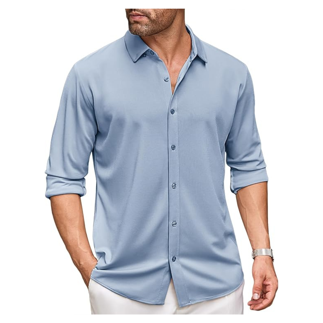 COOFANDY Men's Wrinkle Free Long Sleeve Dress Shirt