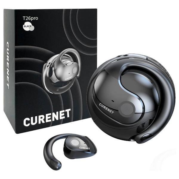 CureNet 4-in-1 Real-Time Language Translator Earbuds With Earhook