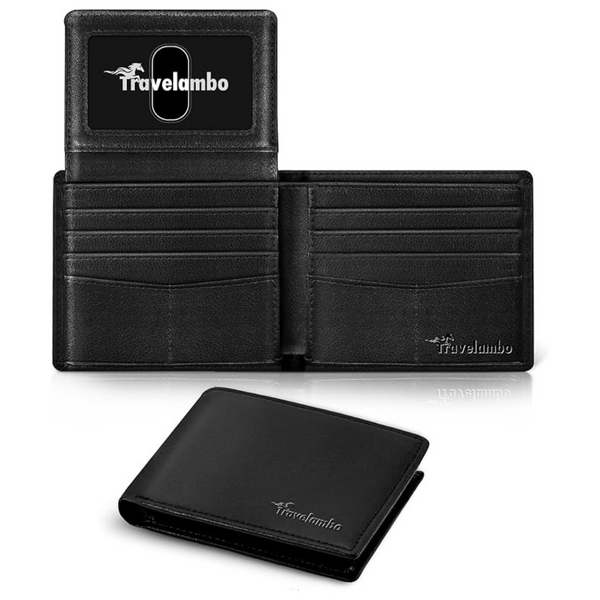 Men's Minimalist Slim RFID Bifold Wallet