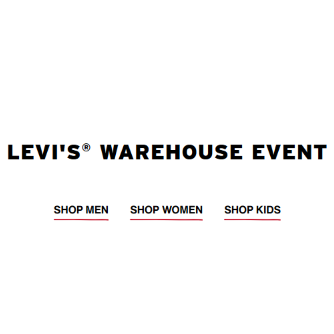Warehouse Event Sale: Up To 75% Off On Closeout Styles At Levi's