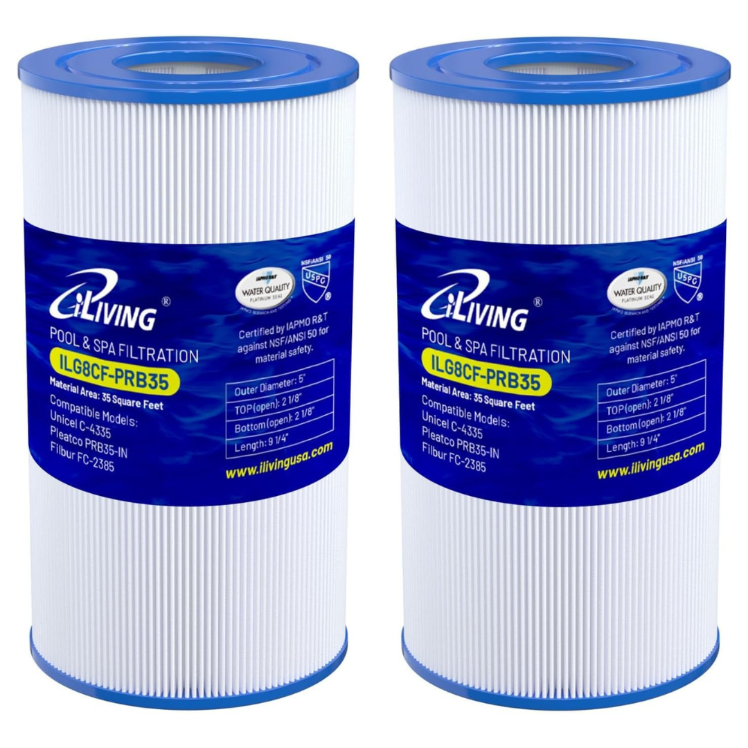 2-Pack iLiving ILG8CF-PRB35 Pool & Spa Filter Replacement