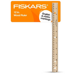 Fiskars 12″ Straight Edge Wood Ruler
